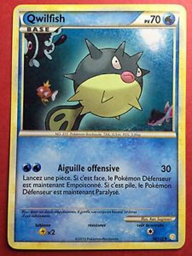 Carte Pokemon  Qwilfish   Pv 70 50/123 Aiguille Offensive 
