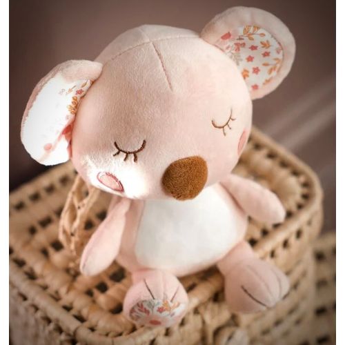 Doudou Koala Rose Sergent Major Peluche Jouet Bébé Naissance Soft Toy Pink Baby Kwala Flowers Leafs Comforter 