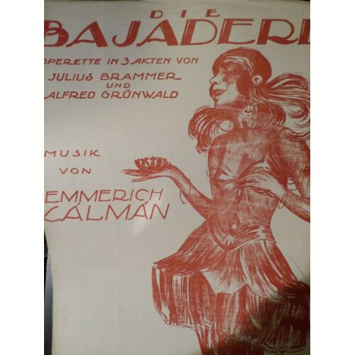Die Bajadere Operette En 3 Actes