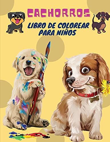 Cachorros Libro De Colorear Para Niños