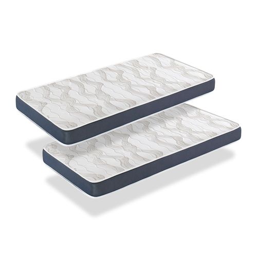 Matelas Lot 2 Ergo Confort 80x160 Épaisseur 14 Cm ? Rembourrage Super Soft - Juvénil - Idéal Pour Les Lits Gigognes
