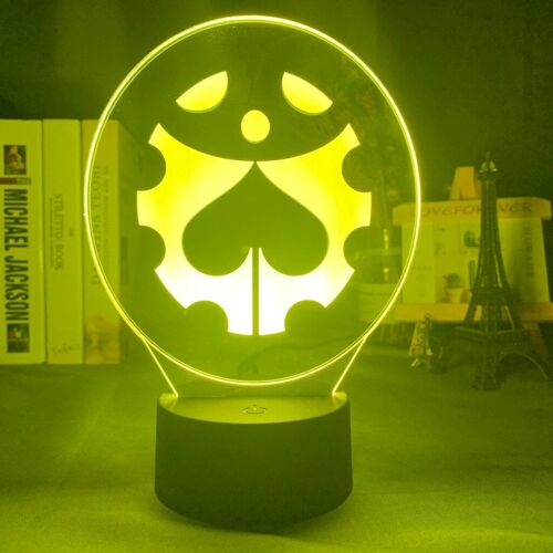 Lampe Led 3d Colorée Avec Logo Bizarre Adventure, Capteur Tactile, Luminaire Décoratif D'intérieur, Idéal Pour La Chambre D'un Enfant, Cadeau Idéal