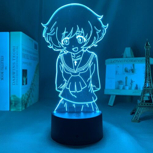 Lampe Led En 3d À Piles Pour Filles, Thème Manga, Ud-Panzer, Yukari, Akiyama, Luminaire Décoratif Pour Chambre À Coucher, Cadeau D'anniversaire