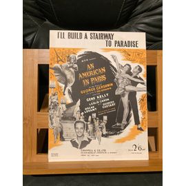 Gershwin I'll Build A Stairway Paradise Partition Chant Piano Americain A Paris Ed. Chappell