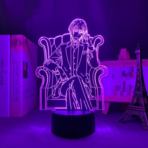 Veilleuse Led 3d, Manga, Le Patriot, William James Moriarty, Pour Chambre À Coucher, Cadeau