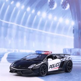 Noir - Nicce 1:36 Lamborghini LP570-4 Gallardo Police Scale Wheel Super dehors Car Germany Bull Logo Metal Model Diecast rib F334