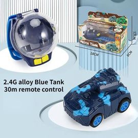 Débardeur - Bleu - Mini montre en alliage avec télécommande, Voiture, Véhicule d'ingénierie, Pelleteuse, Jouet, Cadeau d'anniversaire, Meilleure vente