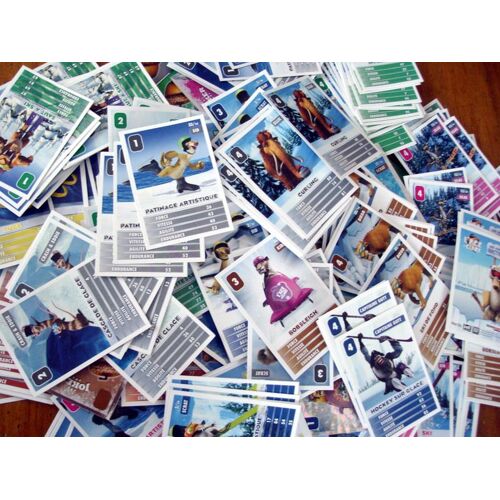 Lot De 10 Cartes "L'age De Glace " Les Courses Artiques