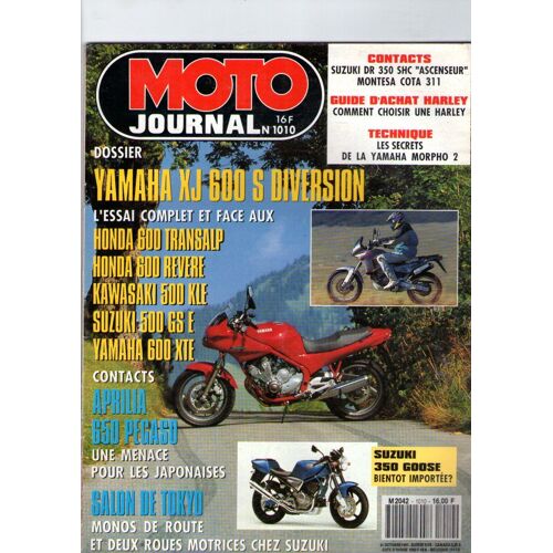 Moto Journal 1010 Xj 600 Diversion Kawasaki 500 Kle Yamaha 600 Xte Aprilia 650 Pegaso Suzuki 500 Gse