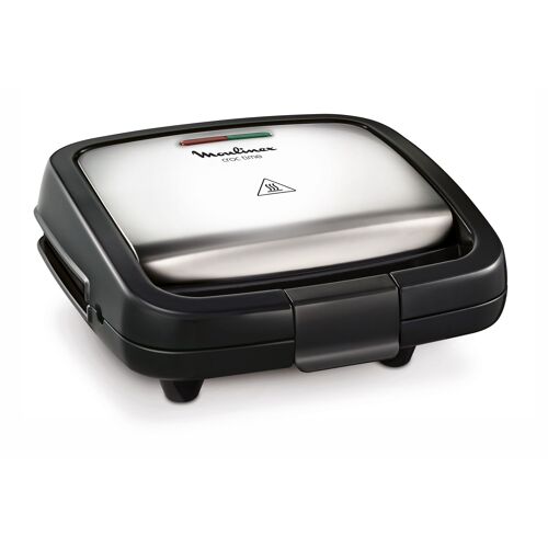 Moulinex Sz192d Gaufrier Et Appareil À Croque-Monsieur 700 W Noir Et Acier Inoxydable