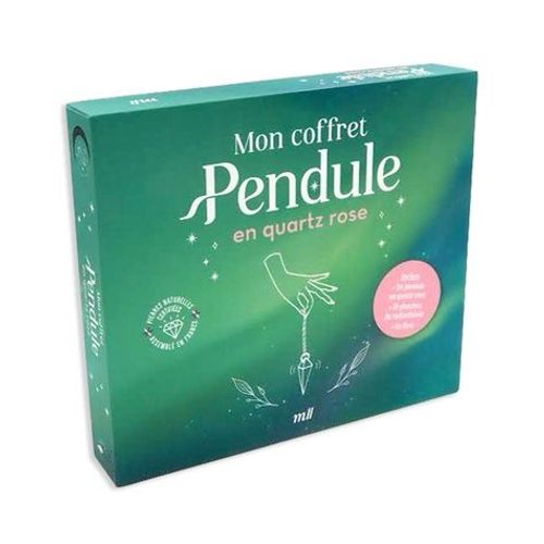 Mon Coffret Pendule En Quartz Rose - Avec 1 Pendule, 10 Planches De Radiesthésie Et 1 Livre
