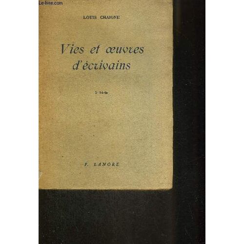 Vies Et Oeuvres D'ecrivains