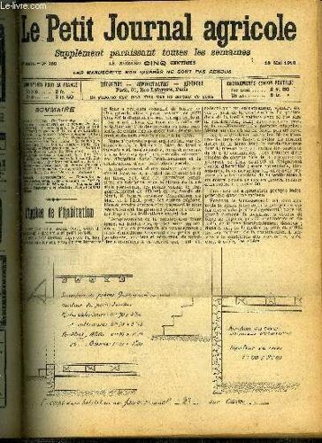 Le Petit Journal Agricole N° 750 L'hygiène De L'habitation - Les Ennemis De La Pomme De Terre - Le Fourchet Du Mouton - Alimentation De La Vache Laitière - La Culture Rationelle De La Vigne ...