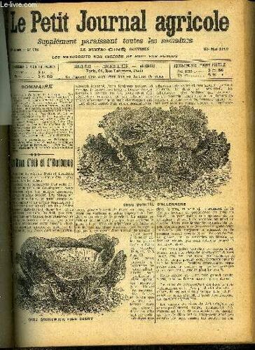 Le Petit Journal Agricole N° 751 Le Choux D'été Et D'automne - Oestre Et Anémie Vermineuse Du Mouton - L'exposition International D'horticulture - Les Ennemis De La Pomme De Terre - ...