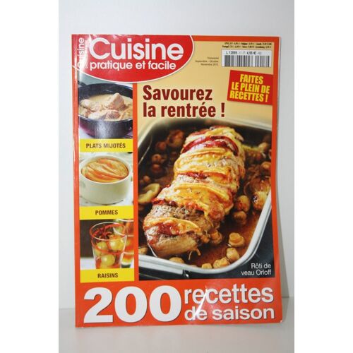 Magazine "Cuisine Pratique Et Facile" Trimestriel Septembre-Octobre-Novembre 2013