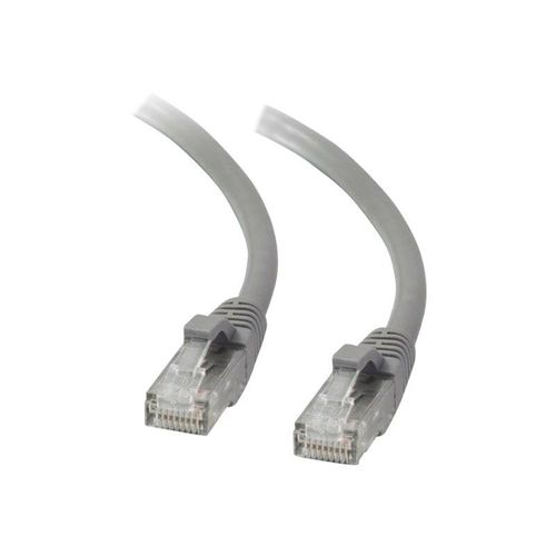 C2G Cat5e Booted Unshielded (UTP) Network Patch Cable - Cordon de raccordement - RJ-45 (M) pour RJ-45 (M) - 1 m - UTP - CAT 5e - moulé, sans crochet, bloqué - gris