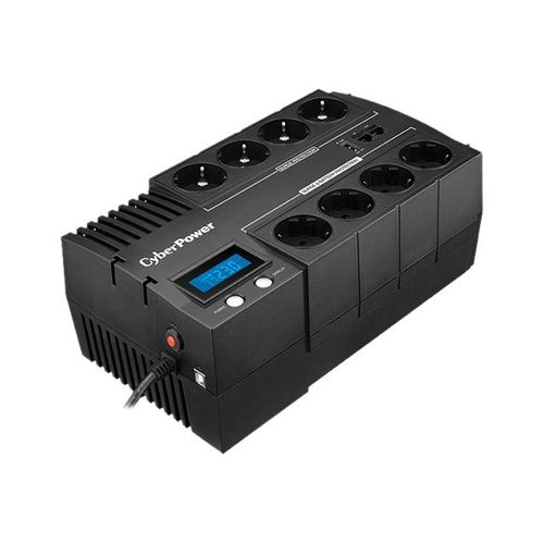 CyberPower BRICs LCD Series BR1000ELCD - Onduleur - CA 220/230/240 V - 600 Watt - 1000 VA - USB - connecteurs de sortie : 8