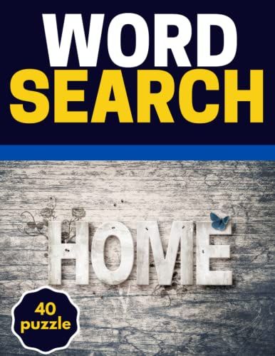 Word Search Home: Print Challenging Activity Book Puzzles For Adults Men ,Women And Seniors & Teens With Soulitions .