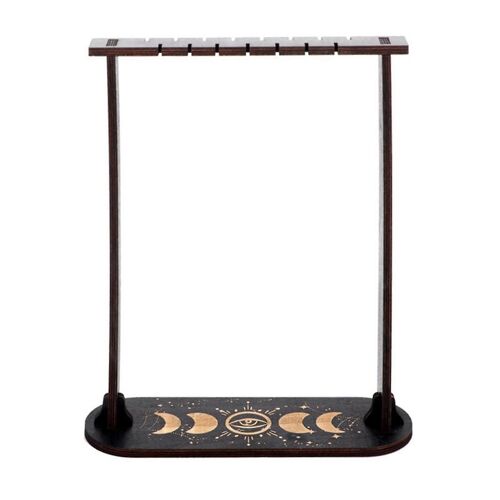 Porte-Cristal Wiccan En Bois Présentoir Pendule En Bois Présentoir De Pendule Radiesthésique, A