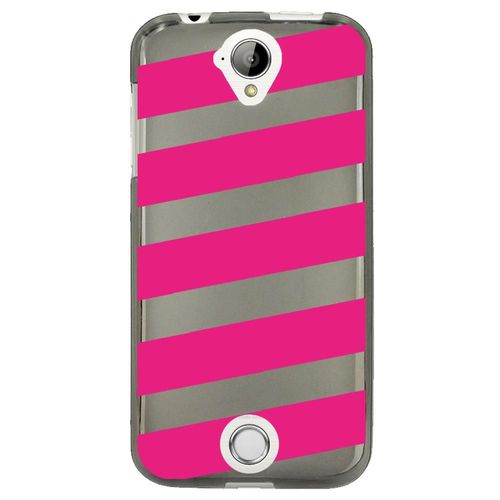 Coque Souple Pour Acer Liquid M320 Avec Impression Motifs Bandes Fushias