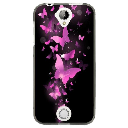 Coque Souple Pour Acer Liquid M320 Avec Impression Motifs Papillons Fushias
