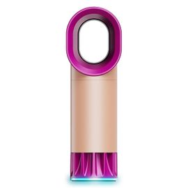 Ventilateur sans pales Petit ventilateur de table Refroidisseur d¿air Ventilateur silencieux Breeze rechargeable avec commande de presse pour bureau rose