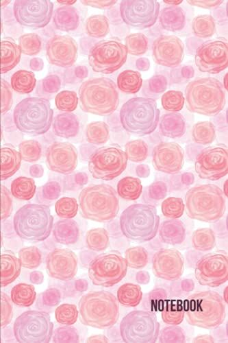 Notebook: Watercolor Roses Minimalist Notebook Journal For Daily Note Taking In Meetings, Classes, And School