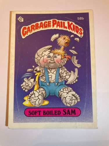 Garbage Pail Kids - Les Crados - Topps Gpk 1985 Soft Boiled Sam 58b