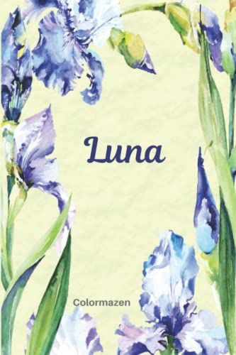 Luna: Personalised Blue Iris Notebook (Small)