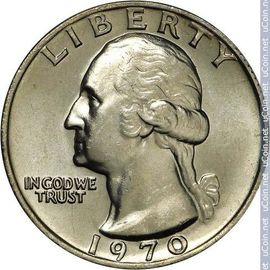 Pièce États-Unis D'amérique ¼ Dollar, 1970