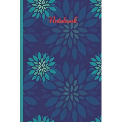 Floral Ruled Notebook/Journal 6x9 120 Pages | Journal With Exclusive Floral Graphic Art Design Cover | Fancy Composition Notebook For Women | Daybook ... | Premium Quality Paper Note Pad | Paperback