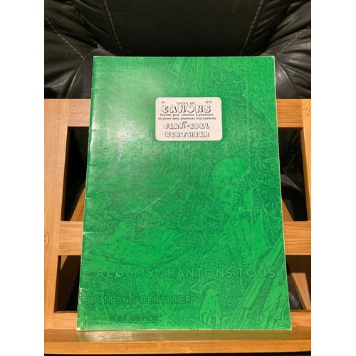 Jean-Edel Berthier Choix De Canons Faciles Partition Éditions Berthier