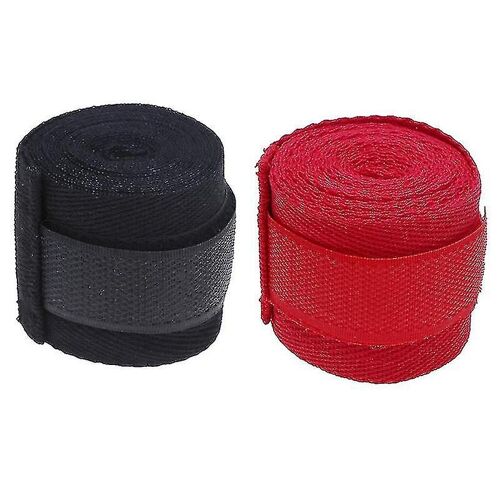 2 Pcs 2.5m Eslatic Cotton Sports Strap Bandage De Boxe Pour Muay Thai Mma Taekwondo Gants De Main Wraps