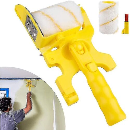 Brosse à rouleaux de peinture multifonctionnelle, brosse à main propre Bordure de peinture à rouleaux montable à rouleaux De peinture Edger Outil sûr pour les plafonds muraux de maison
