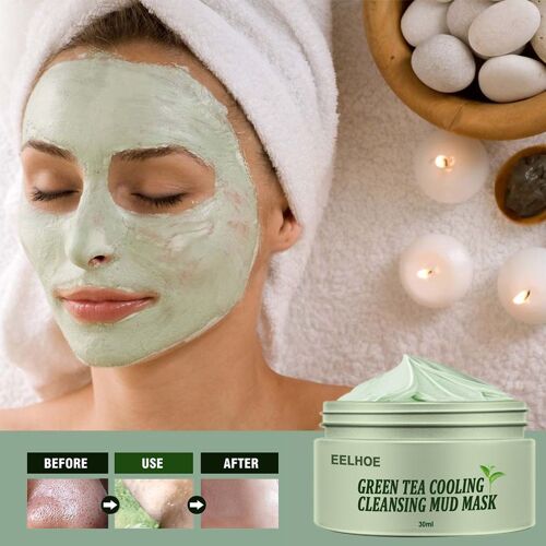 Masque Nettoyant Et Hydratant À L'huile De Thé Vert, Élimine L'acné, Soins Pour La Peau, 2021, Tslm1 