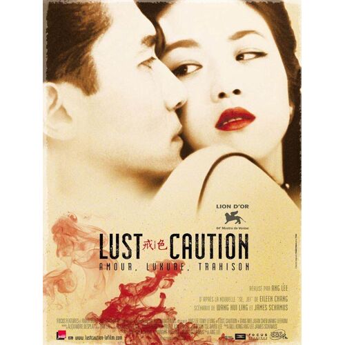 Lust, Caution /Se Jie - Véritable Affiche De Cinéma Pliée - Format 120x160 Cm - De Ang Lee Avec Tang Wei, Tony Leung Chiu, Mark Windows, Lee-Hom Wang, Anupam Kher, Yuen Johnson, Chung Hua Tou - 2008