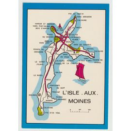Carte Postale Isle-Aux-Moines, Izenac'h En Breton, Est Appelée La Perle Du Golfe Du Morbihan