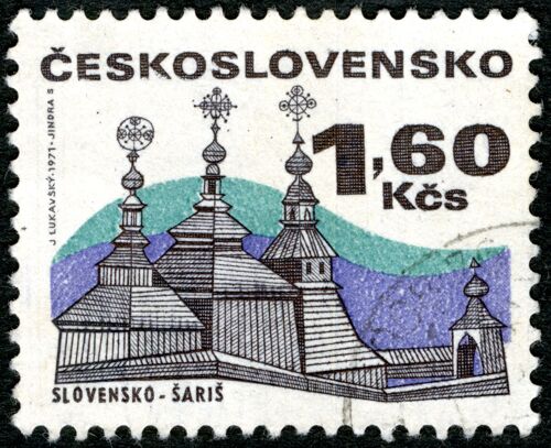 Timbre Oblitéré Ceskoslovensko, Slovensko - Saris, 1971, 1.60 Kcs