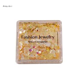 Faux-Ongles 3d Irréguliers, Tranches D'ormeau, Paillettes, Flocons, Fournitures De Manucure, D2ta 