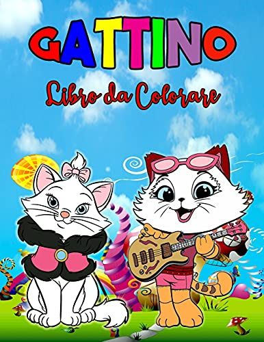 Gattino Libro Da Colorare