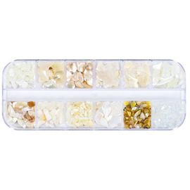 Faux-Ongles 3d Irréguliers, Tranches De Coquillage D'ormeau, Paillettes Colorées, Manucure, Livraison Directe 