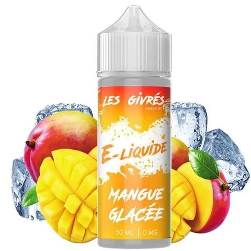 E-LIQUIDE 50ML SAVEUR MANGUE GLACÉE -LES GIVRÉS-E-CIGARETTE