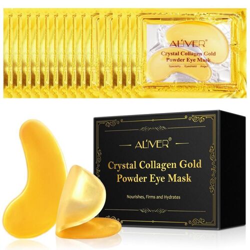 Masque Pour Les Yeux En Collagène Cristal Doré, 25 Paires, Patch Yeux Hydratant, Beauté, Soins Pour La Peau, Élimine Les Poches Circulaires Foncées 
