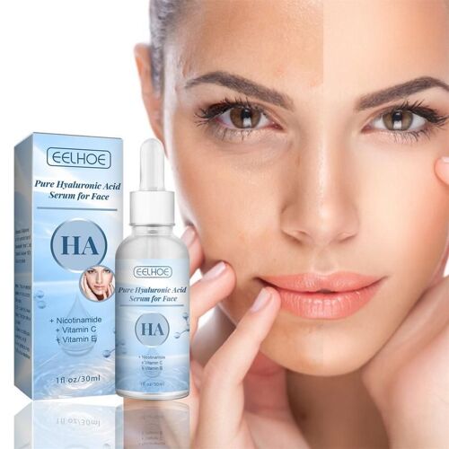 Sérum Pour Le Visage À L'acide Hyaluronique Pur, 30ml, Hydratant, Lumineux, Répare Les Pores De La Peau Sèche, Lisse Les Rides, Anti-Âge, Lumière, Tache Foncée 