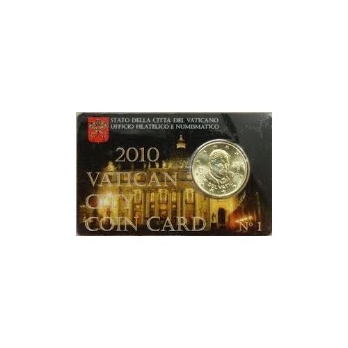 Vatican 2010 Coincard Officiel 50 Centimes Neuf Sous Blister
