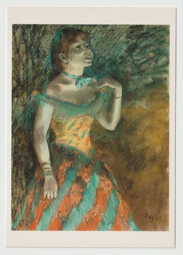 Carte Postale Edgar Degas, La Chanteuse De Café-Concert, Ou La Chanteuse Verte, 1884