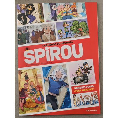 Les Héros Du Journal Spirou, Mag N° 21 - Septembre À Décembre 2024 : Extraits De Louca, Elliot Au Collège, Coeur Collège, Sofia, Petit Spirou, Julia La Seule, Dad,Kid Paddle