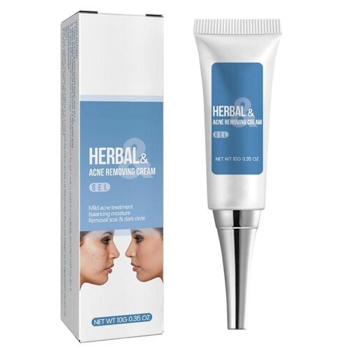Crème Anti-Boutons Pour Le Visage, Gel Naturel À Base De Plantes Pour Éliminer Les Points Noirs, Pommade De Soin Pour Peaux Grasses Sèches Et Mixtes 