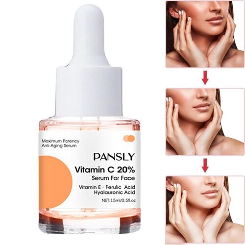 Essence Blanchissante À La Vitamine C, 15ml, Anti-Taches Foncées, Sérum Hydratant Et Éclaircissant, Soin Pour La Peau Du Visage, Pour Ridules Et Rides