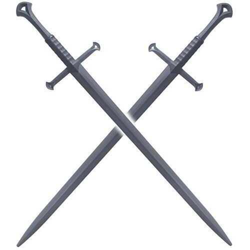 Pack 2 Epees Le Seigneur des Anneaux Epee Anduril en Polypropylene Epee Sabre Entrainement
